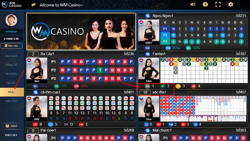 Nhiều ưu điểm tại Sòng live casino WM