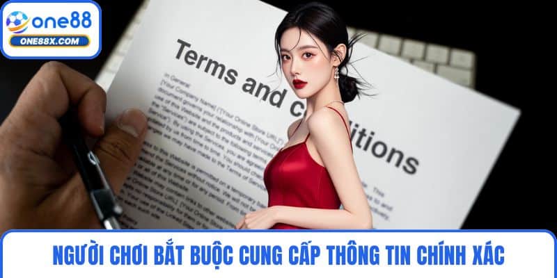 Người chơi bắt buộc cung cấp thông tin chính xác